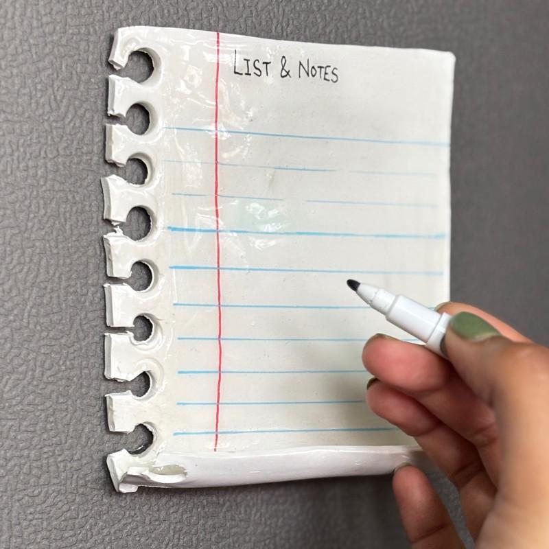 Clay Magnetic Notepad