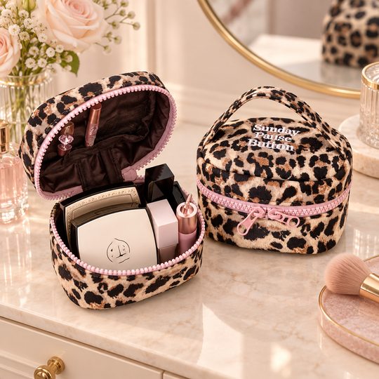 Wild Chic Makeup Organizer open and closed