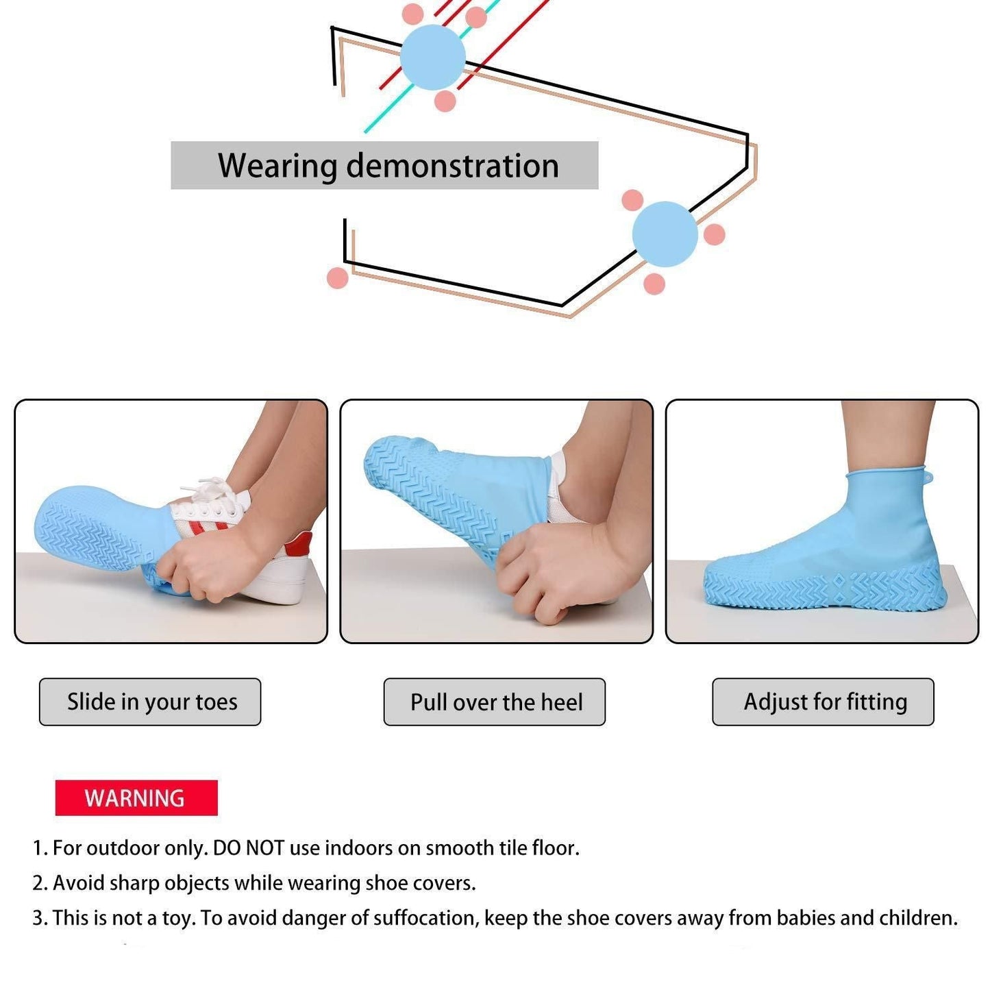 Waterproof Shoe Cover (Assorted Colors)