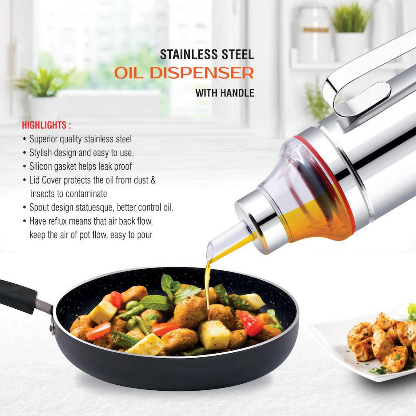 Stainless Steel Oil Dispenser