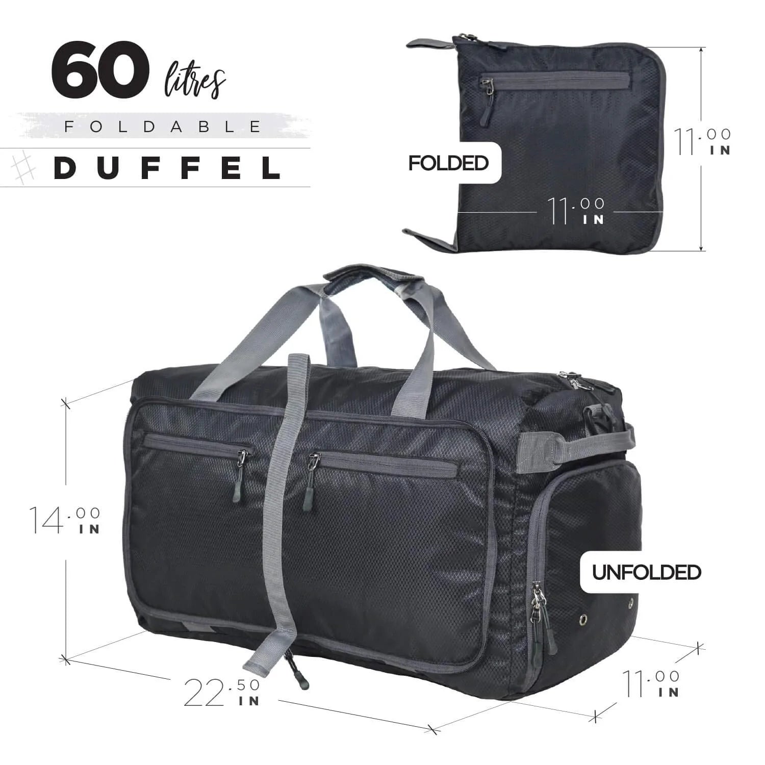 60 liter fashion duffel