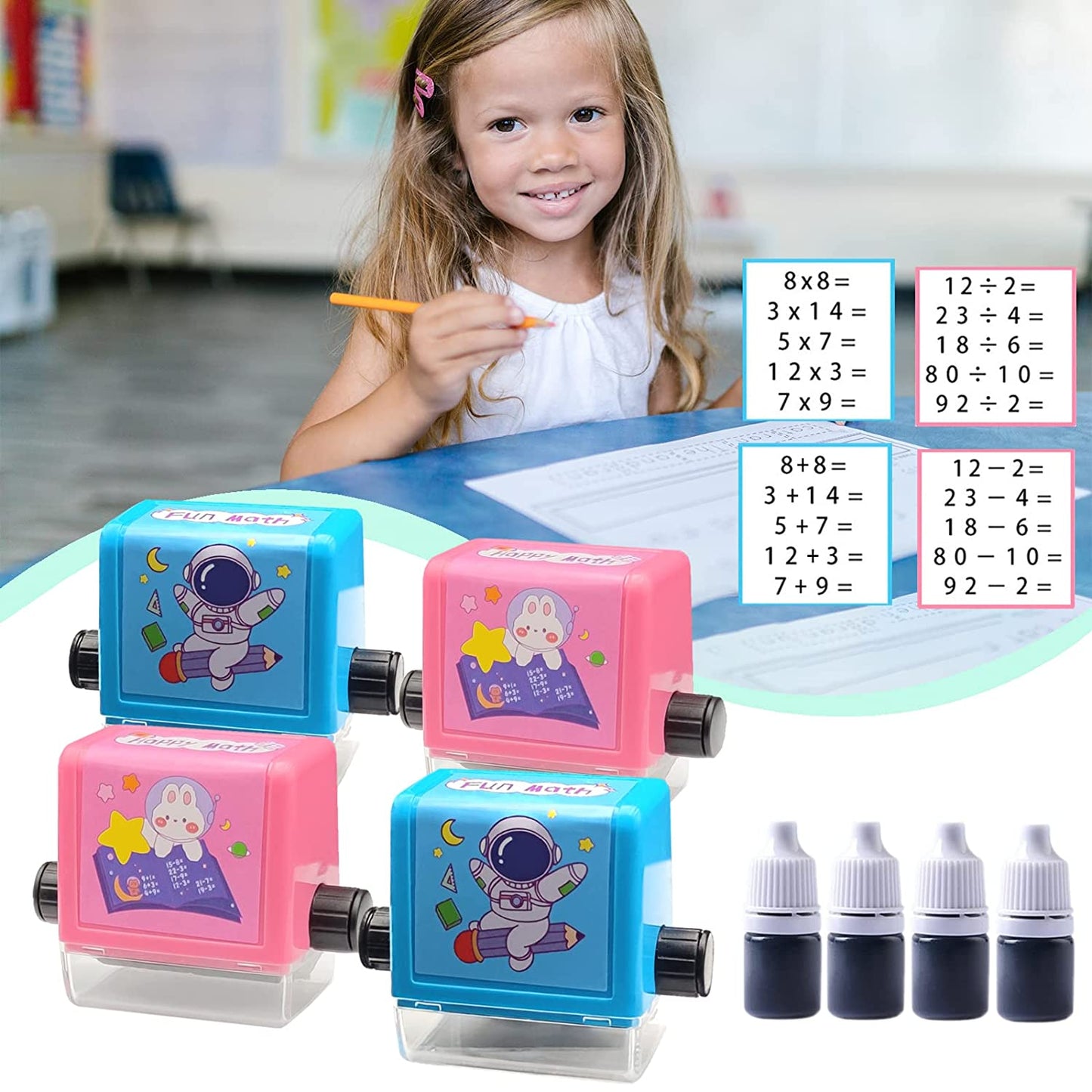 Maths Teaching Stamp Roller