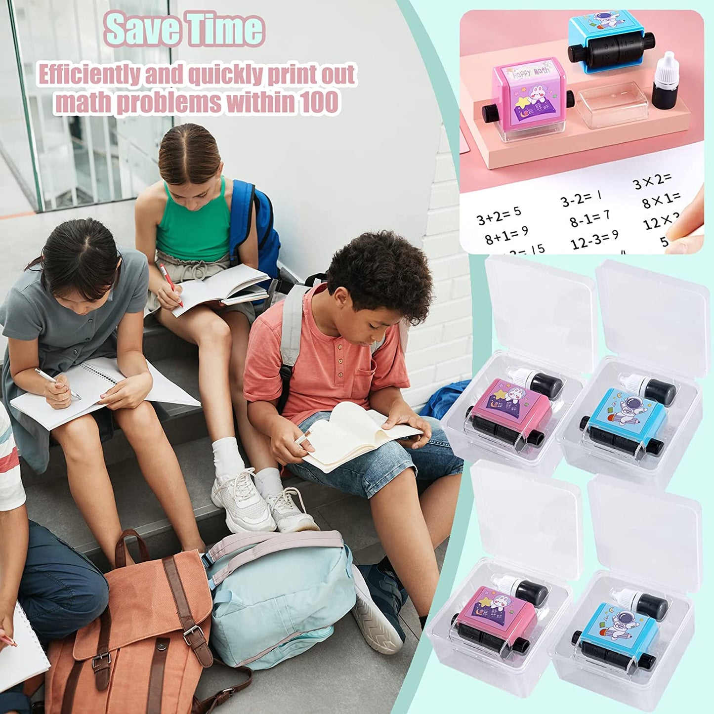 Maths Teaching Stamp Roller