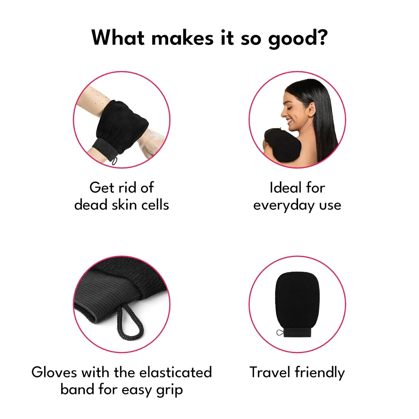 Skin Exfoliating Glove(Pack of 2)