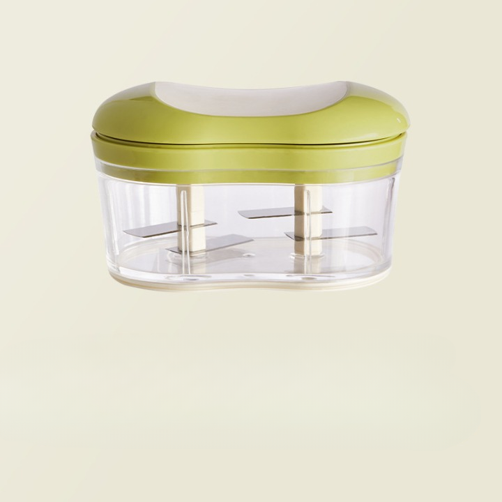 Hand push garlic cutter
