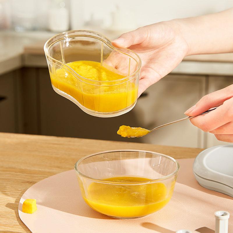 Hand push garlic cutter