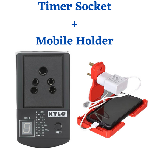 Automatic Timer Socket + Mobile Holder