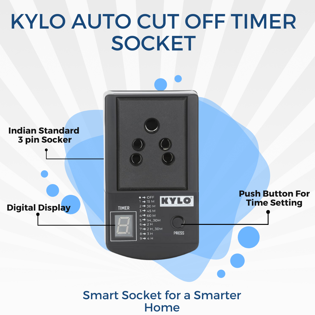 Automatic Timer Socket + Mobile Holder