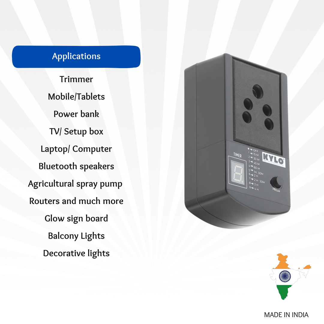 Automatic Timer Socket + Mobile Holder