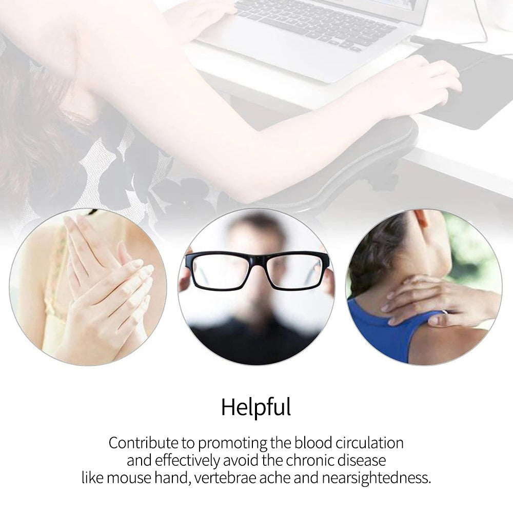 Adjustable and Attachable Computer Arm Rest