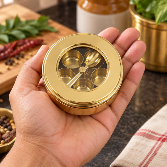 Swarna Mini Masala Box palm-sized closed hero
