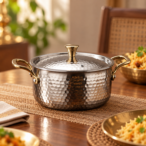 Traditional Stainless Steel Serving Handi