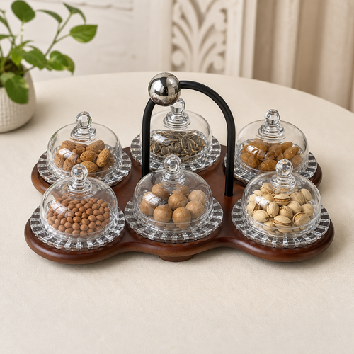 Aurelia Crystal Dome Serving Organizer hero view