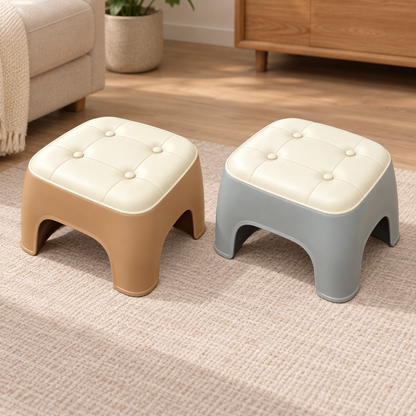 Tan and grey Comfy Cushioned Stool colour options