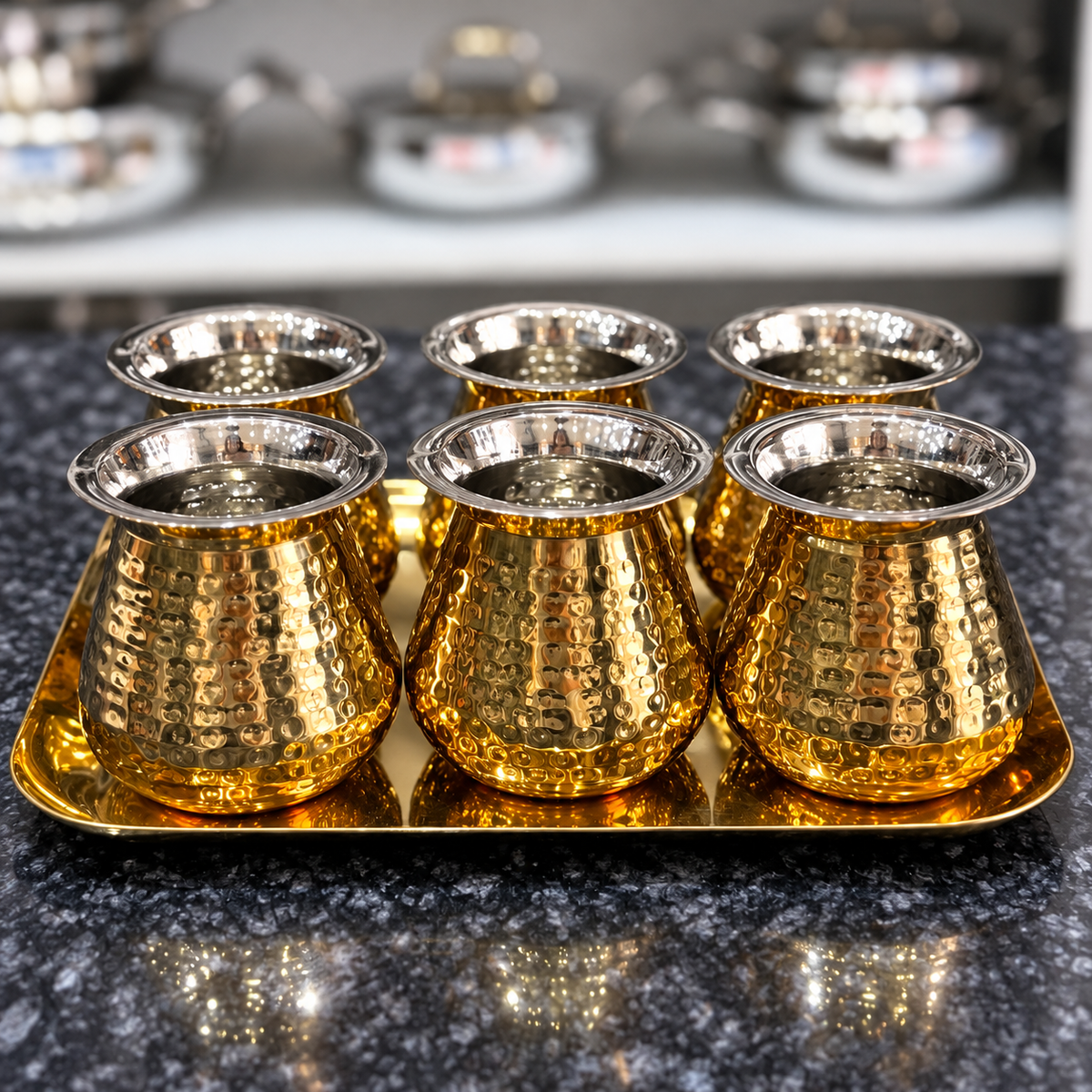 Royal Lota Glass Set with matching tray