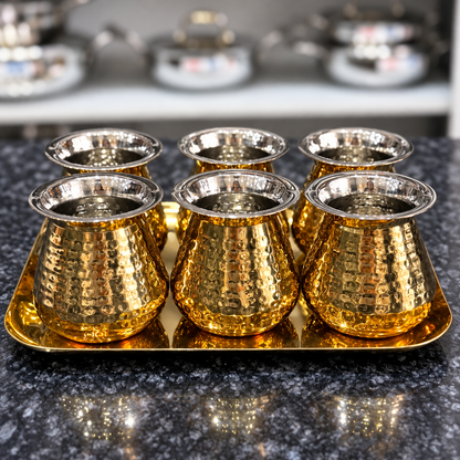 Royal Lota Glass Set with matching tray