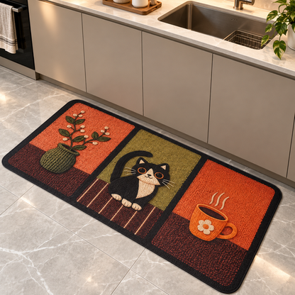 Cozy Cat Mat in a modern kitchen