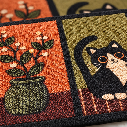 Cozy Cat Mat textured surface detail