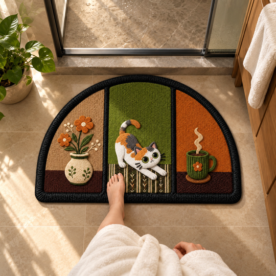 Cozy Cat Absorbent Mat barefoot daily-use scene