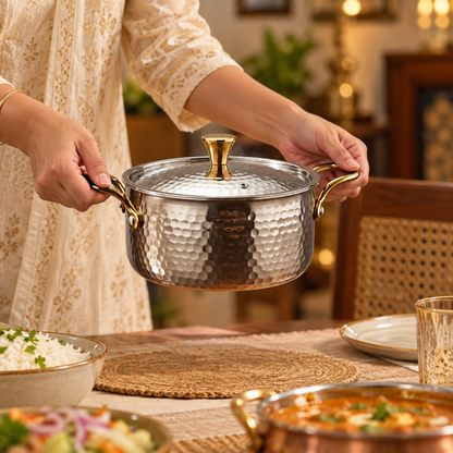 Traditional Stainless Steel Serving Handi