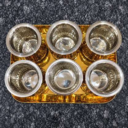 Overhead view of Royal Lota Glass Set