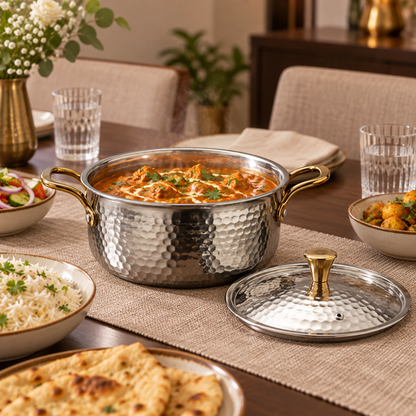 Traditional Stainless Steel Serving Handi
