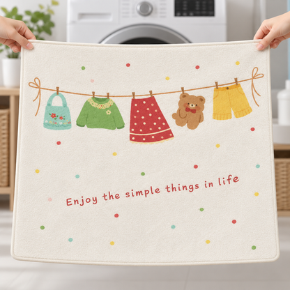 Full Cozy Laundry Top Cover Mat display