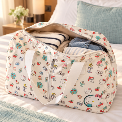 Roomy main storage compartment of the Multi-Compartment Travel Bag