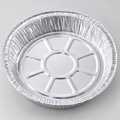 Close view of the foil bowl rim and embossed base