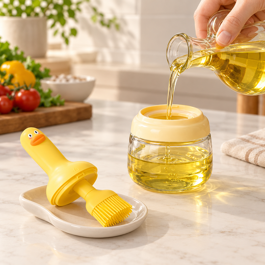 Cute Duck Oil Bottle Set