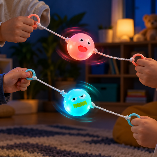 GlowSpin Pull Ball glow effect