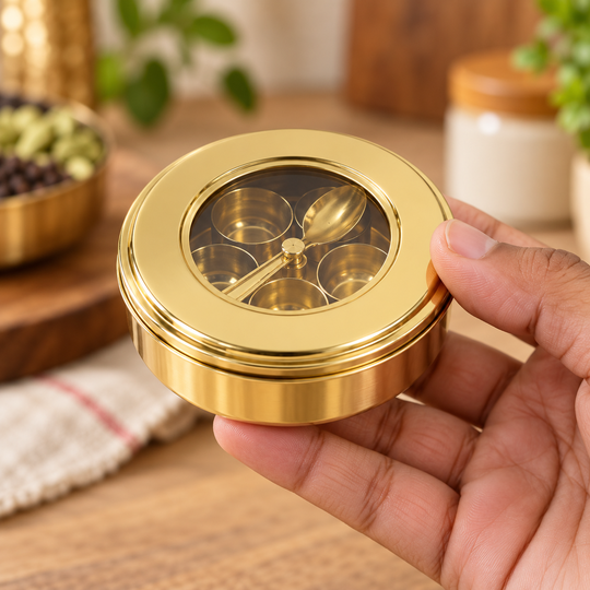 Swarna Mini Masala Box mini closed side profile