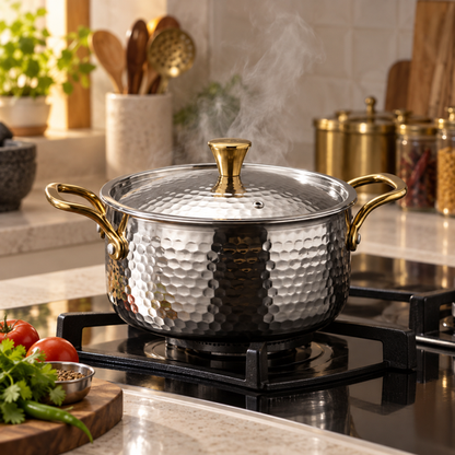 Traditional Stainless Steel Serving Handi