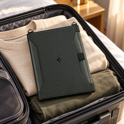 Travel organizer packed inside a carry-on