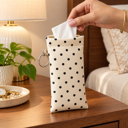 Polka Dot Snap Eyeglasses Pouch