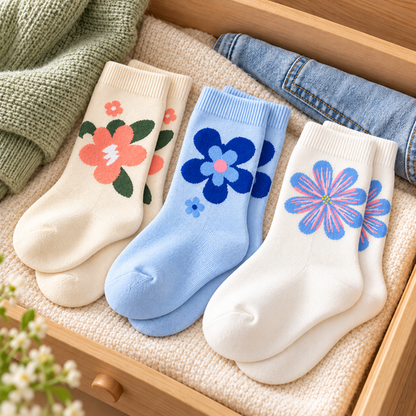 CozyBloom Floral Socks wardrobe styling