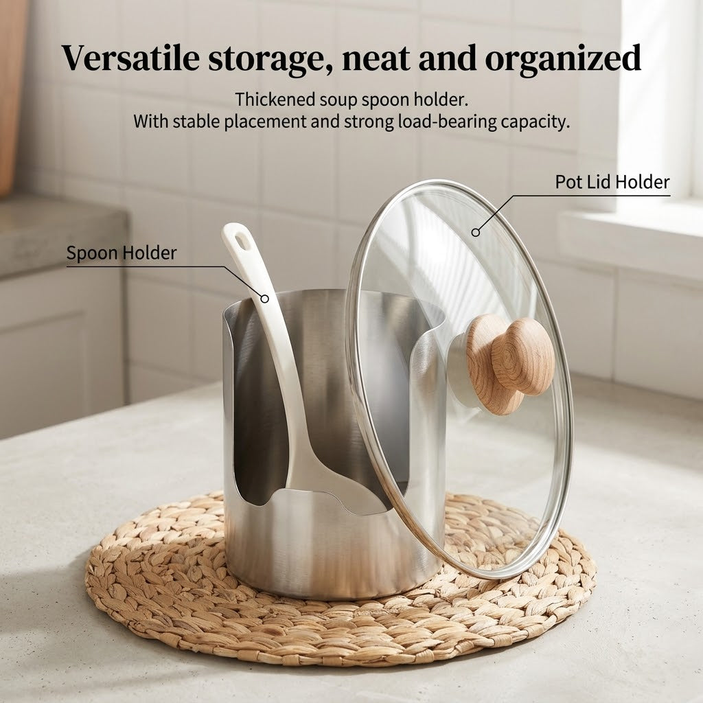 Stainless Steel Kitchen Utensil Holder