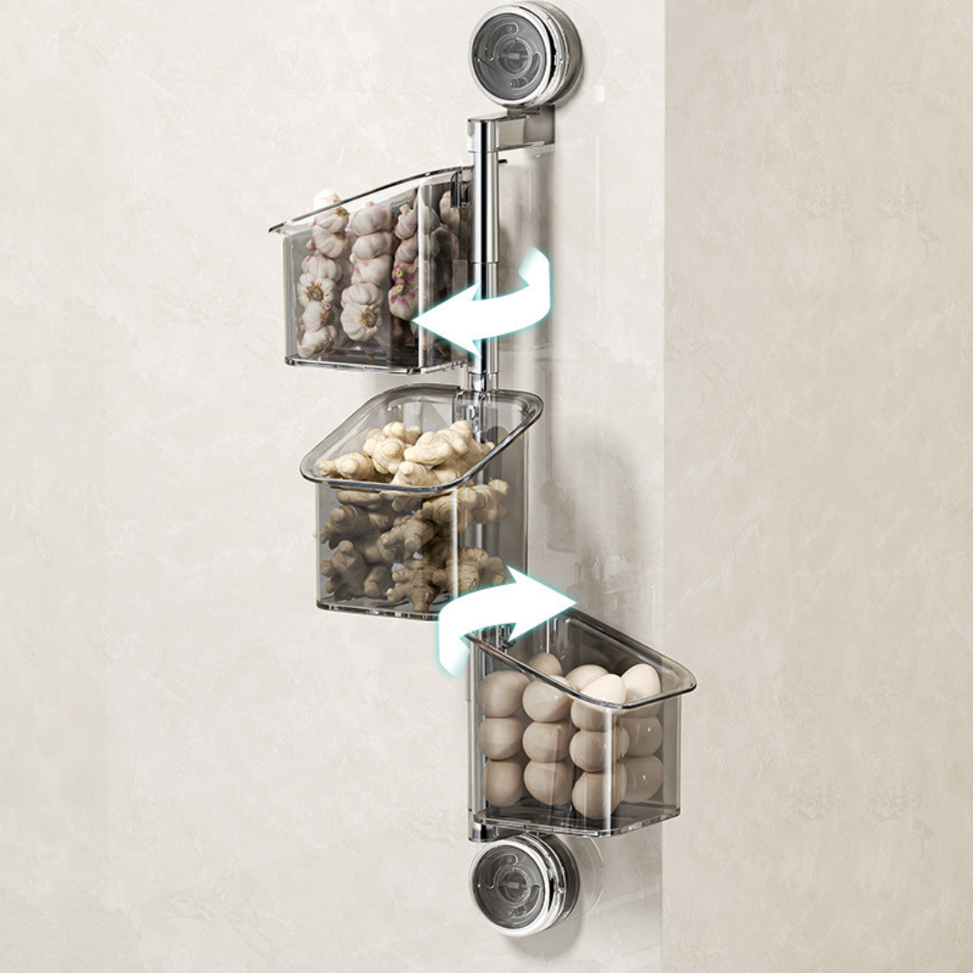 Wall Mounted Rotating Organizer