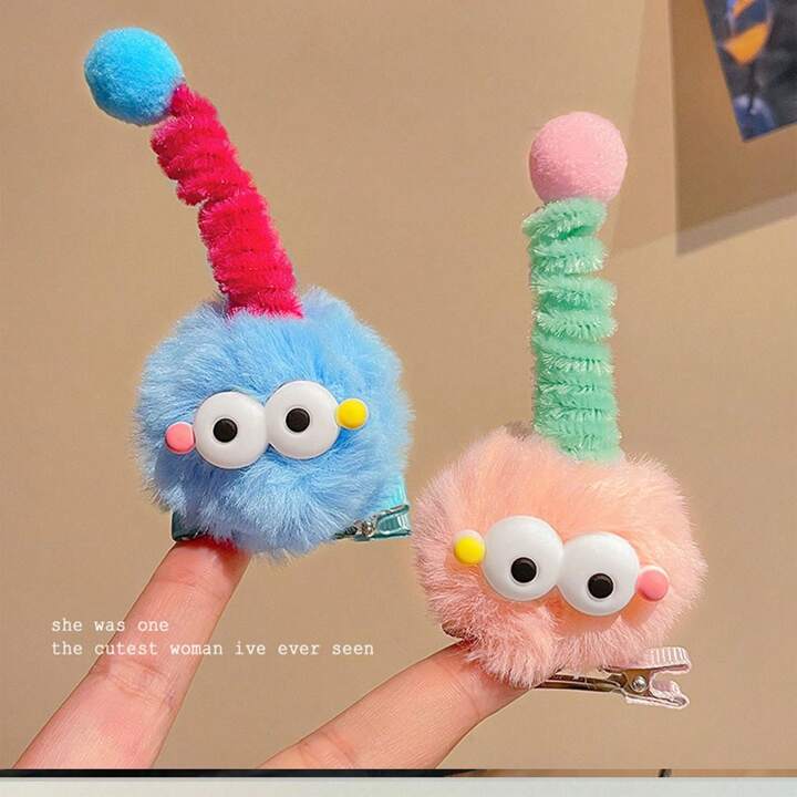 Pompoms Cartoon  Hairpins