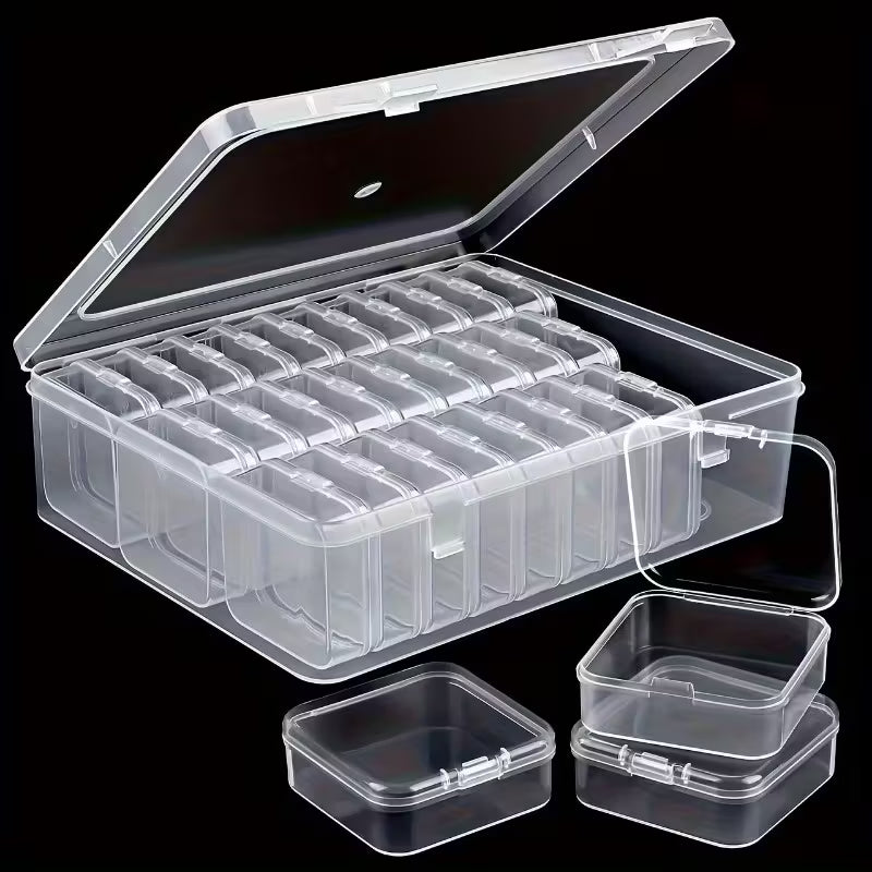 Transparent Square Storage Boxes