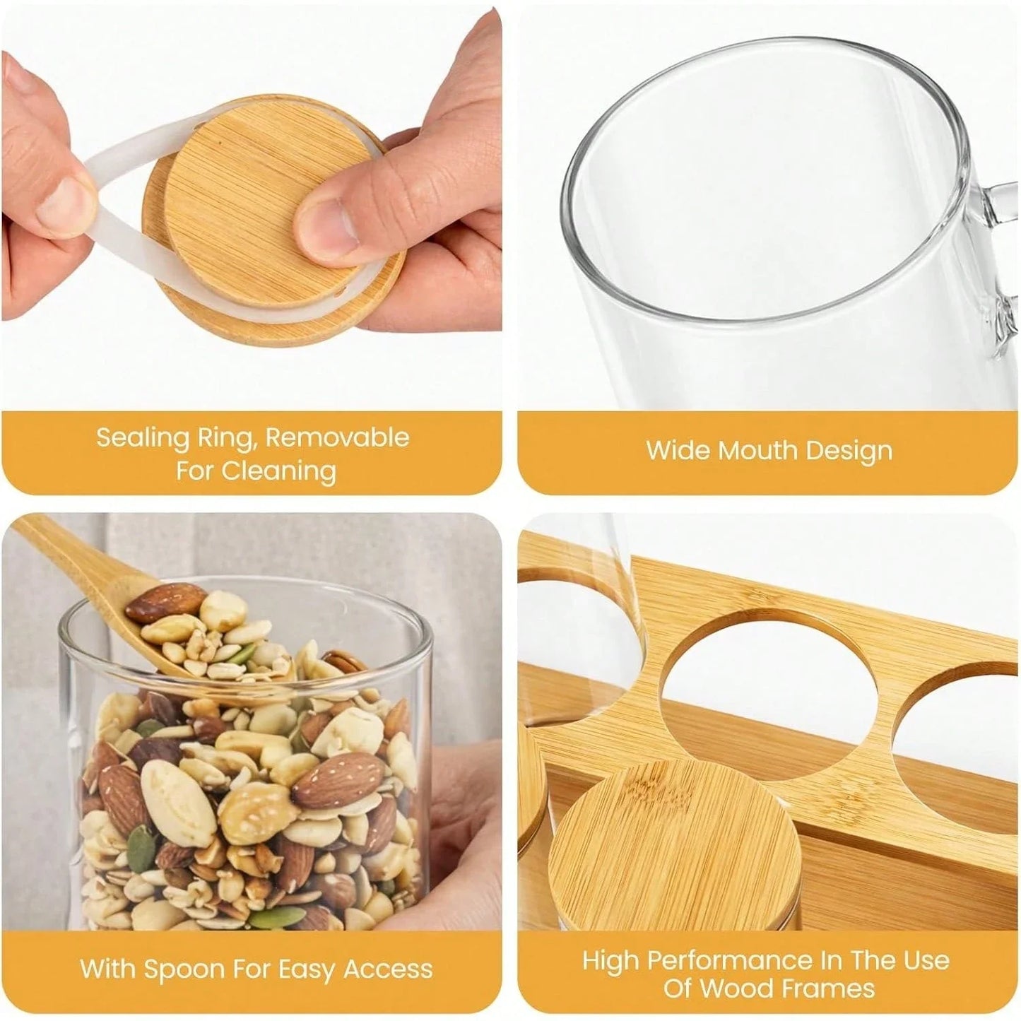 Wooden Spice Storage Rack