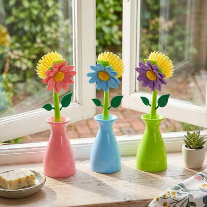 Flower Scrubber with Vase