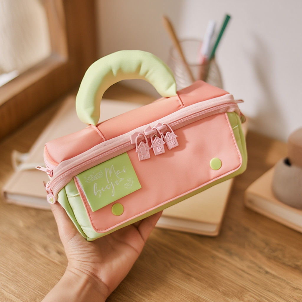 Double Zipper Stationery Bag
