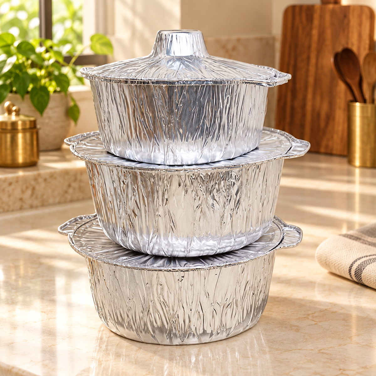 HandyServe Foil Cooking Pot