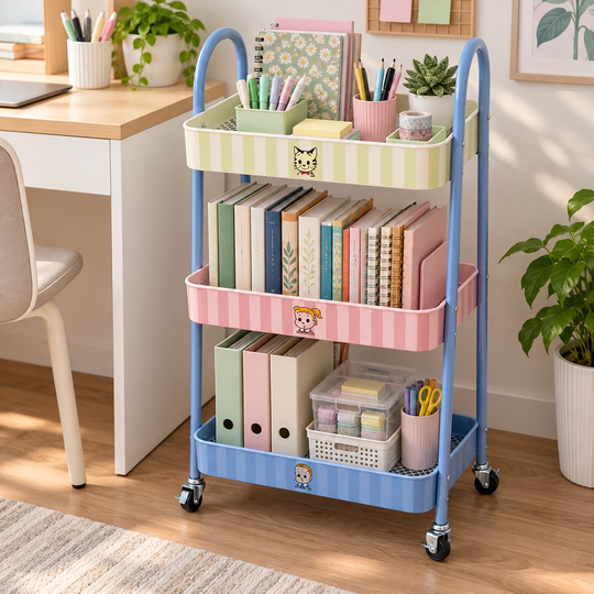 3 Layer Multipurpose Organizer Trolley multipurpose storage