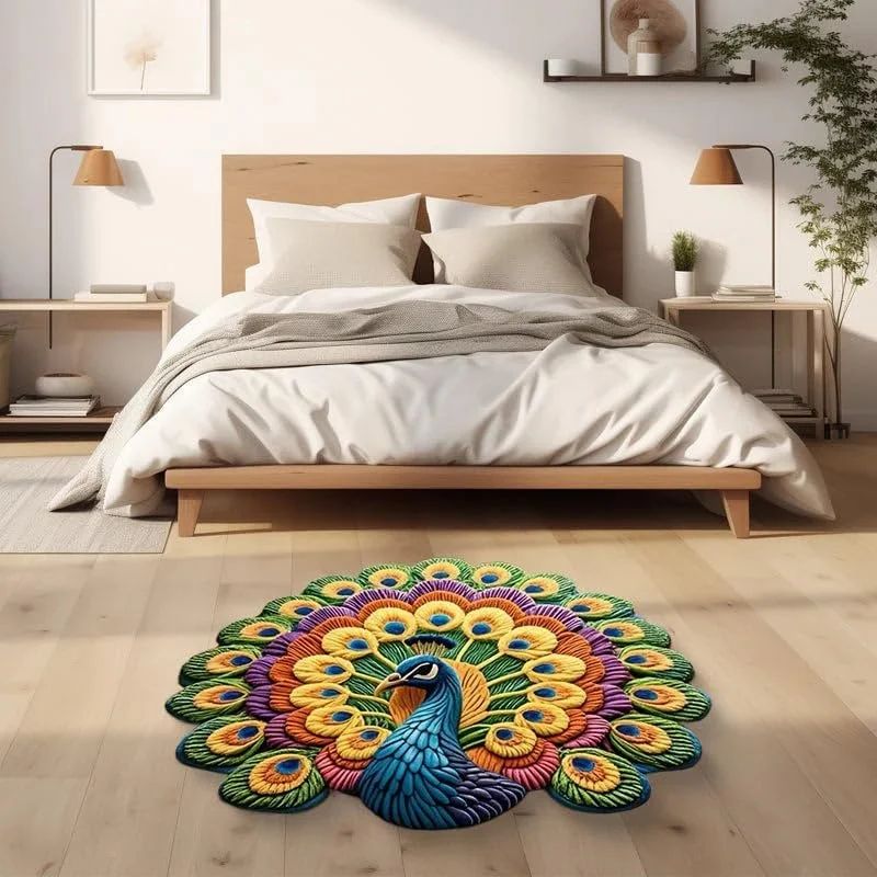 Peacock Floor Mat
