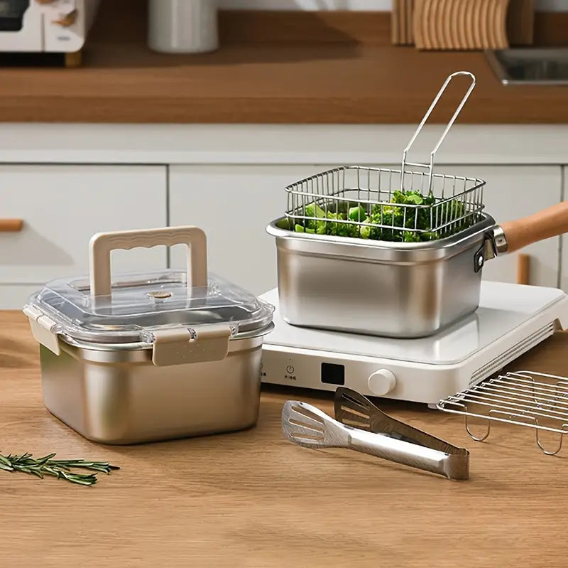 2-in-1 Fryer & Food Storage Container