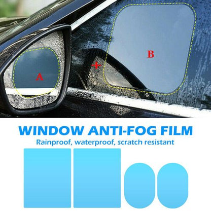 Car Rearview Mirror Film( 2 Square + 2 Circle)