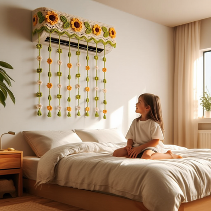 Sunflower Crochet AC Cover