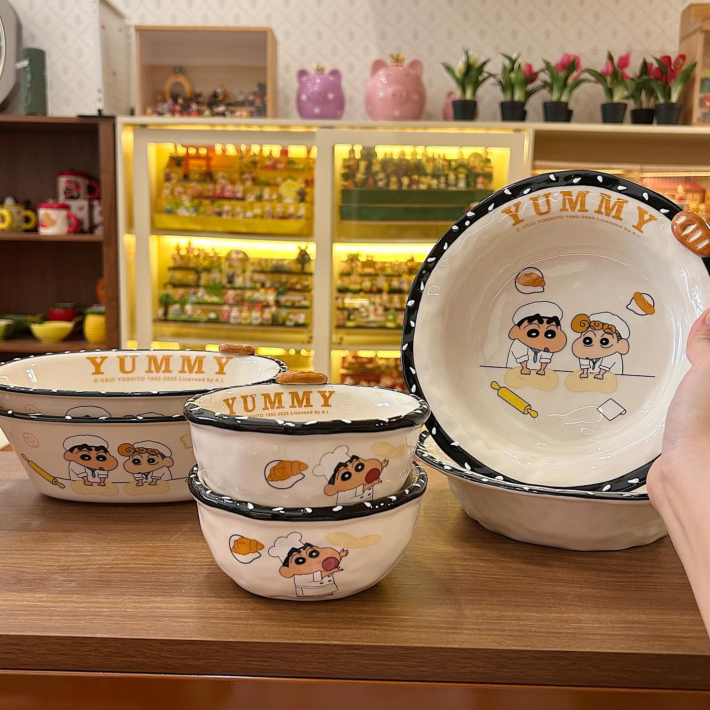 Crayon Shin-chan Ceramic Bowls
